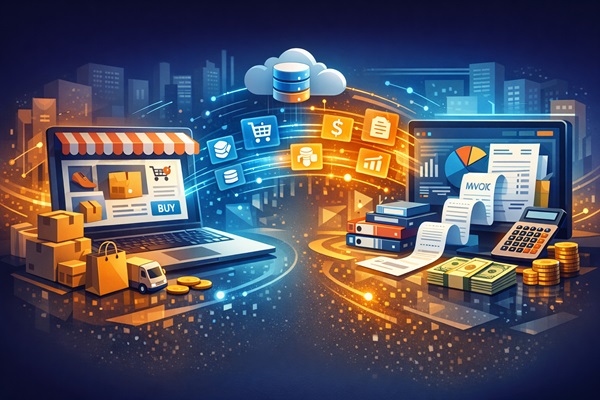 مقایسه اتصال سایت فروششگاهی به نرم افزار مالی و CRM